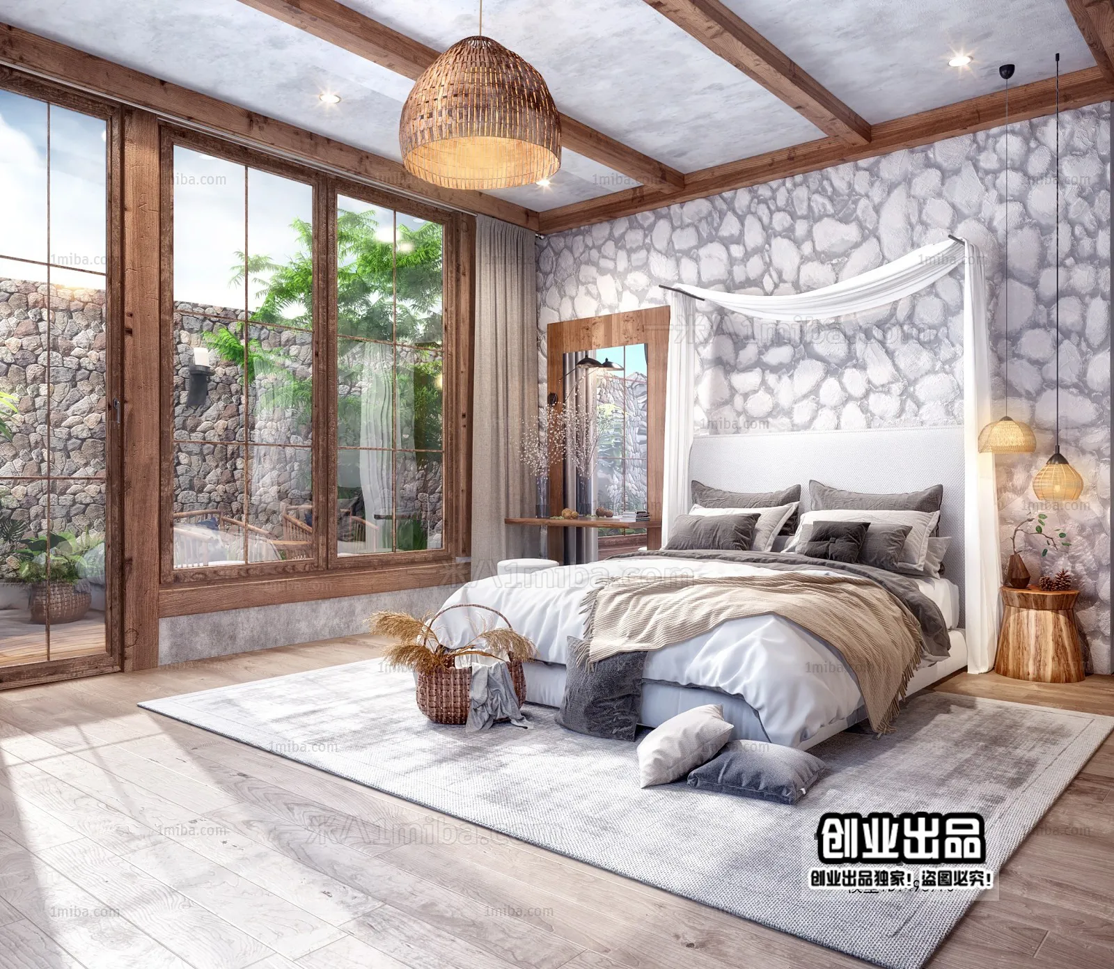 Homestay 3D Interior Scene - 3D Models - 035