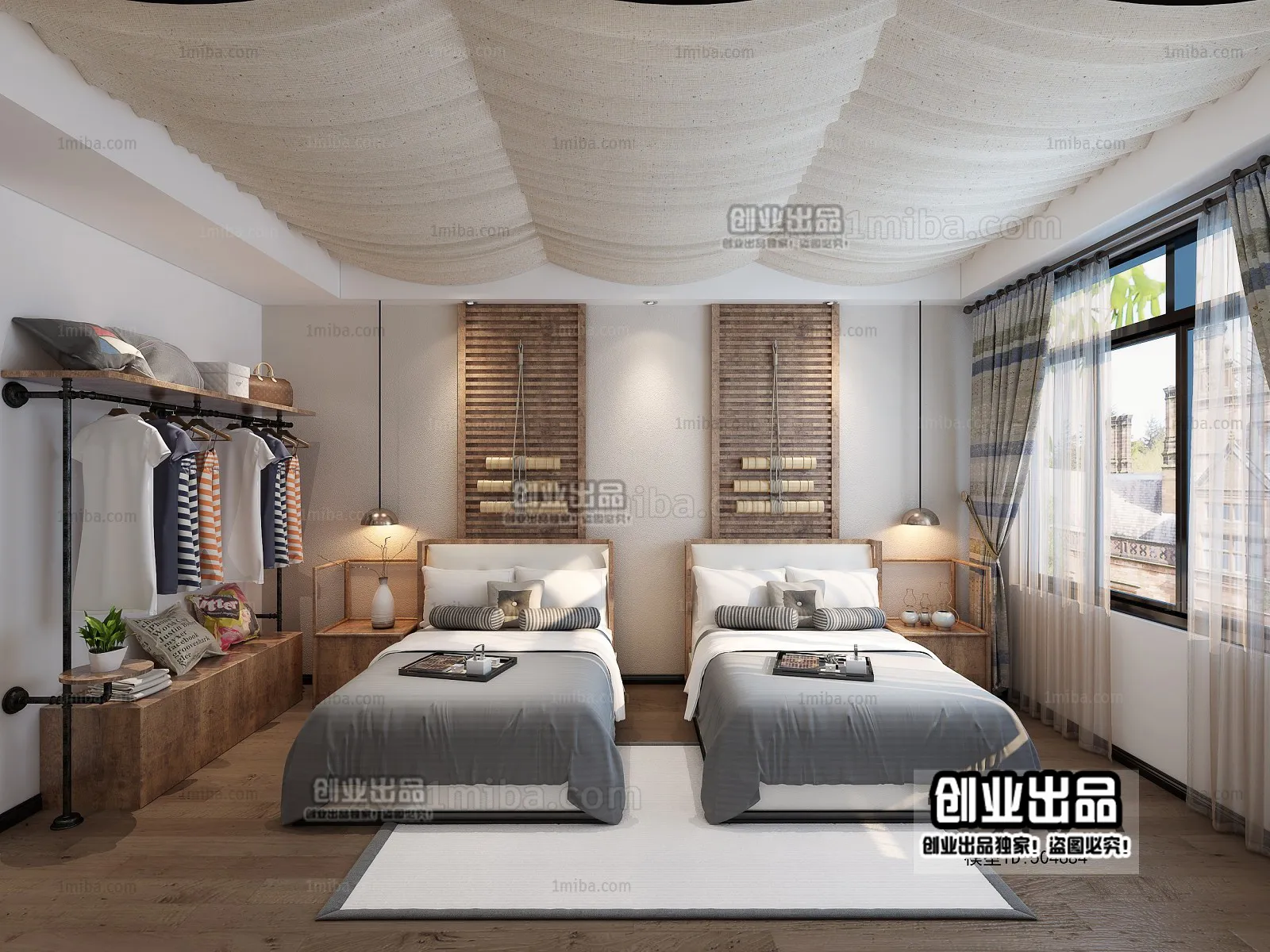 Homestay 3D Interior Scene - 3D Models - 036