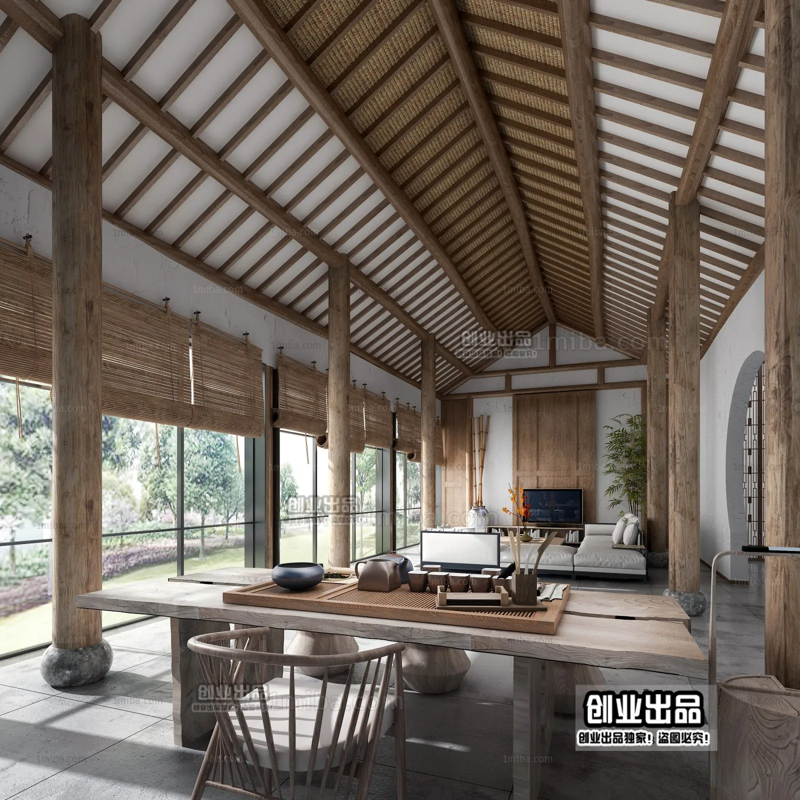 Homestay 3D Interior Scene - 3D Models - 038