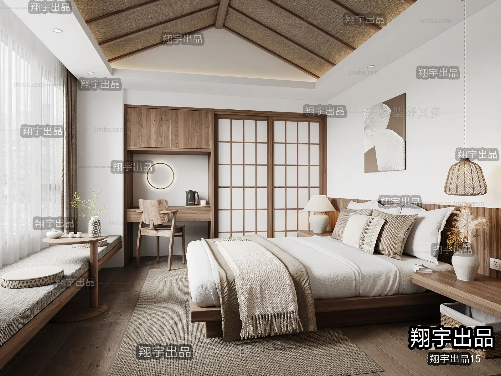 Homestay 3D Interior Scene - 3D Models - 043