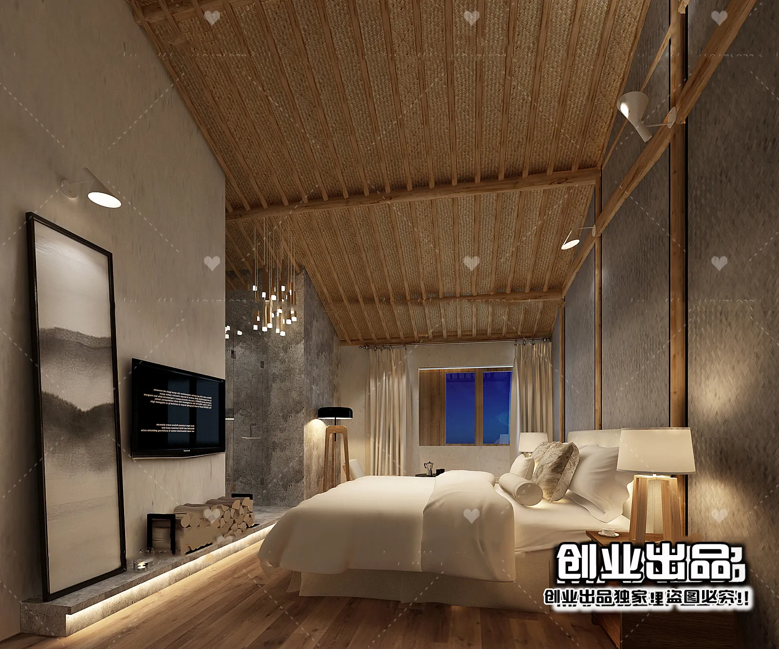 Homestay 3D Interior Scene - 3D Models - 044