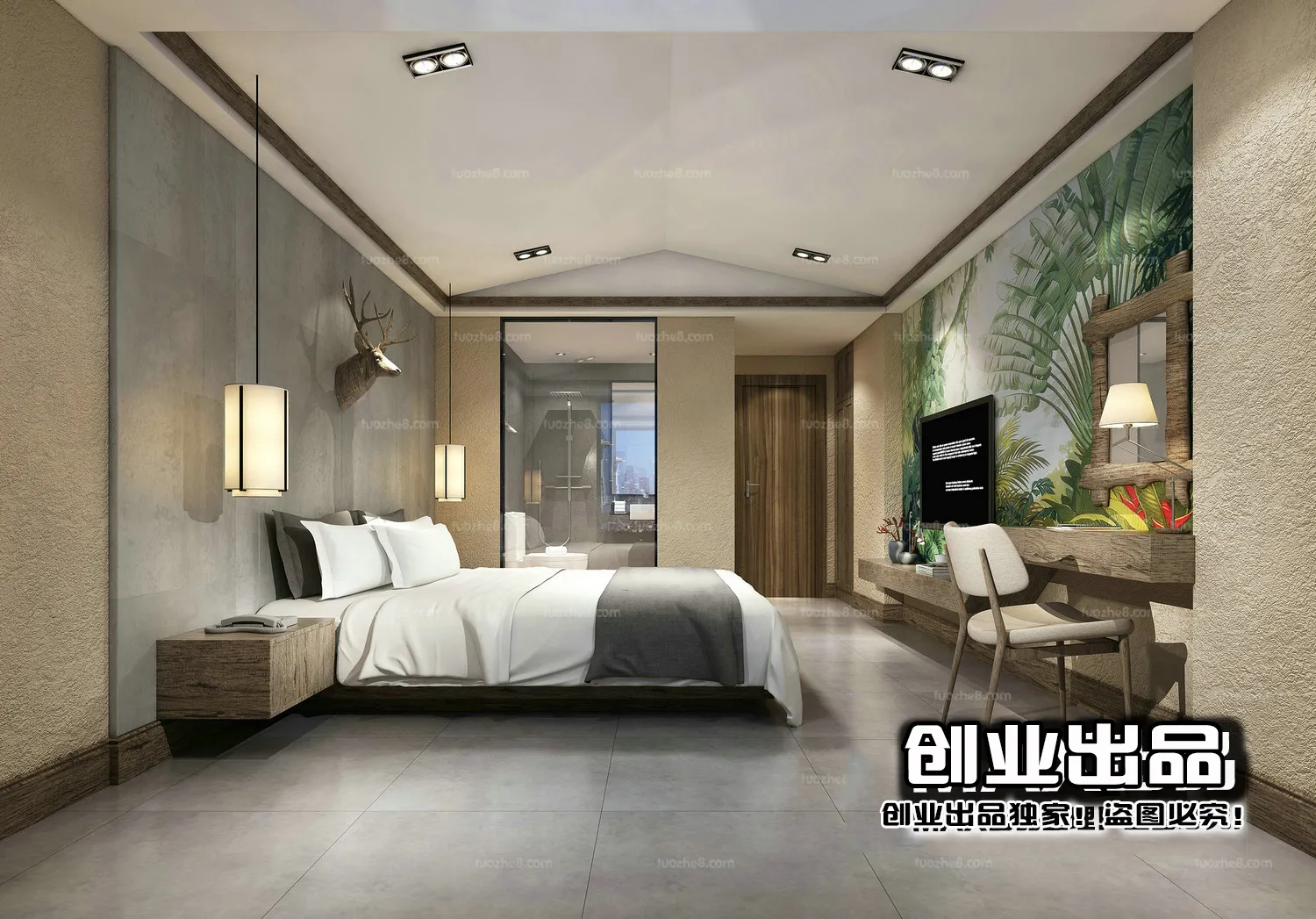 Homestay 3D Interior Scene - 3D Models - 051