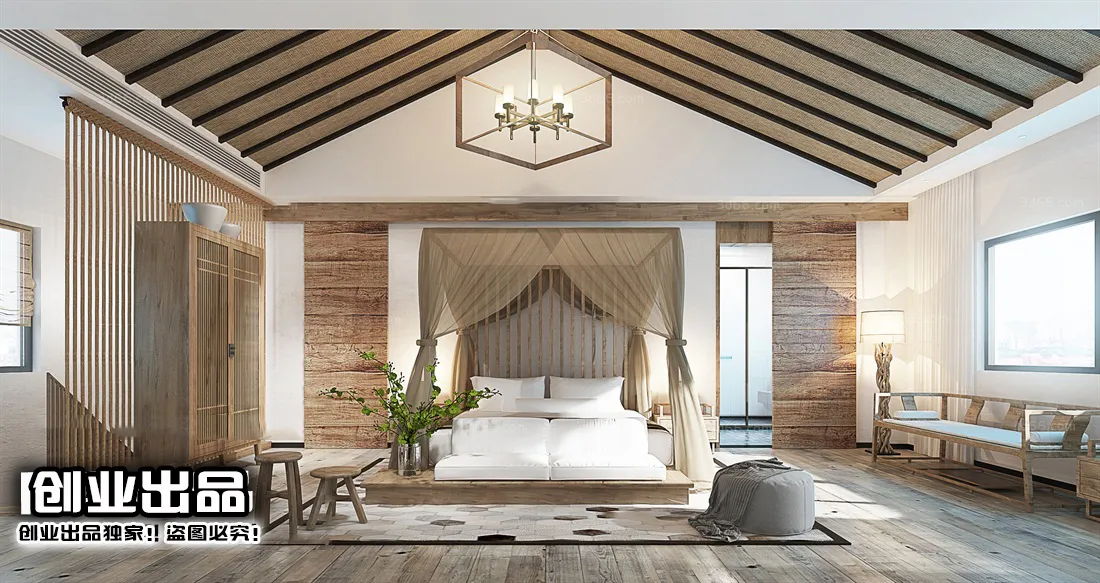 Homestay 3D Interior Scene - 3D Models - 053