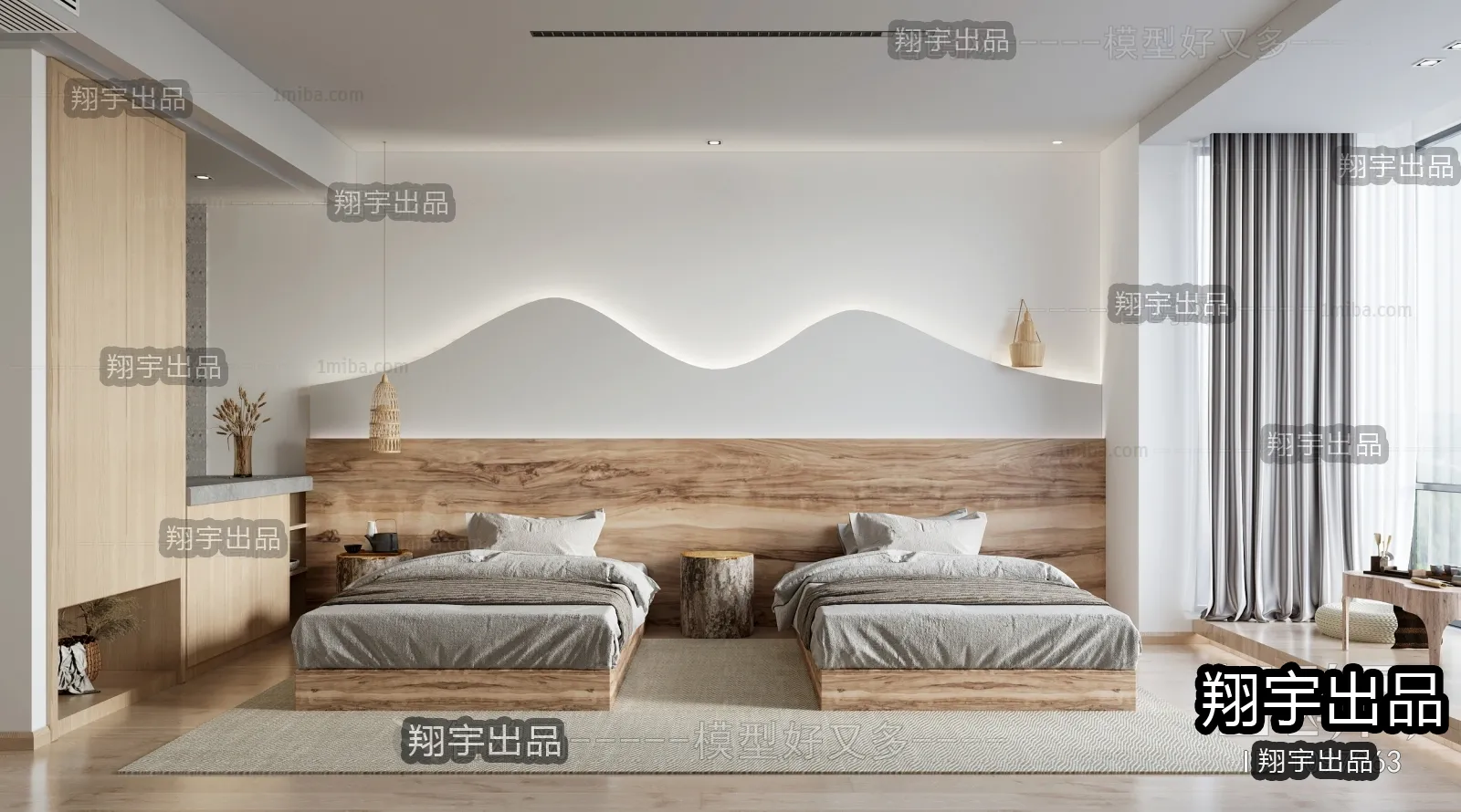 Homestay 3D Interior Scene - 3D Models - 054