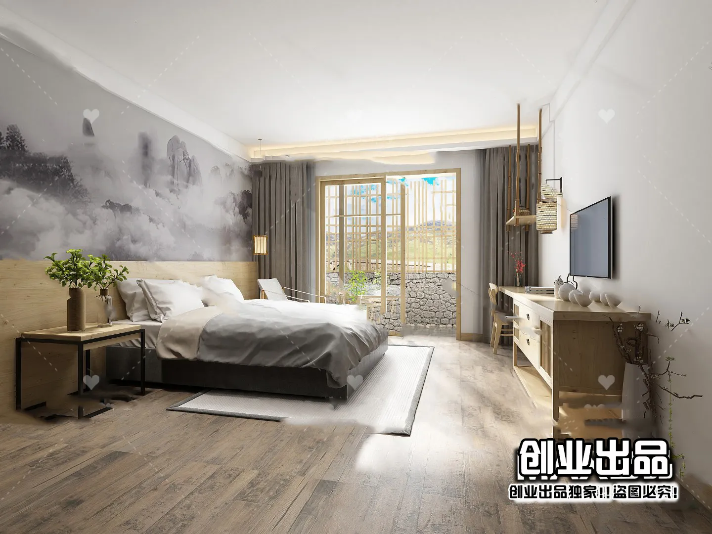 Homestay 3D Interior Scene - 3D Models - 056