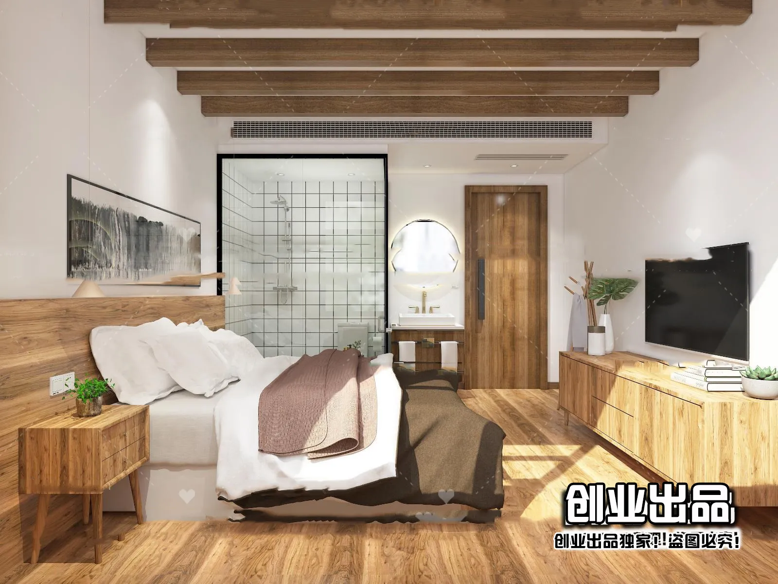 Homestay 3D Interior Scene - 3D Models - 059