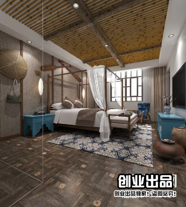 Homestay 3D Interior Scene - 3D Models - 063