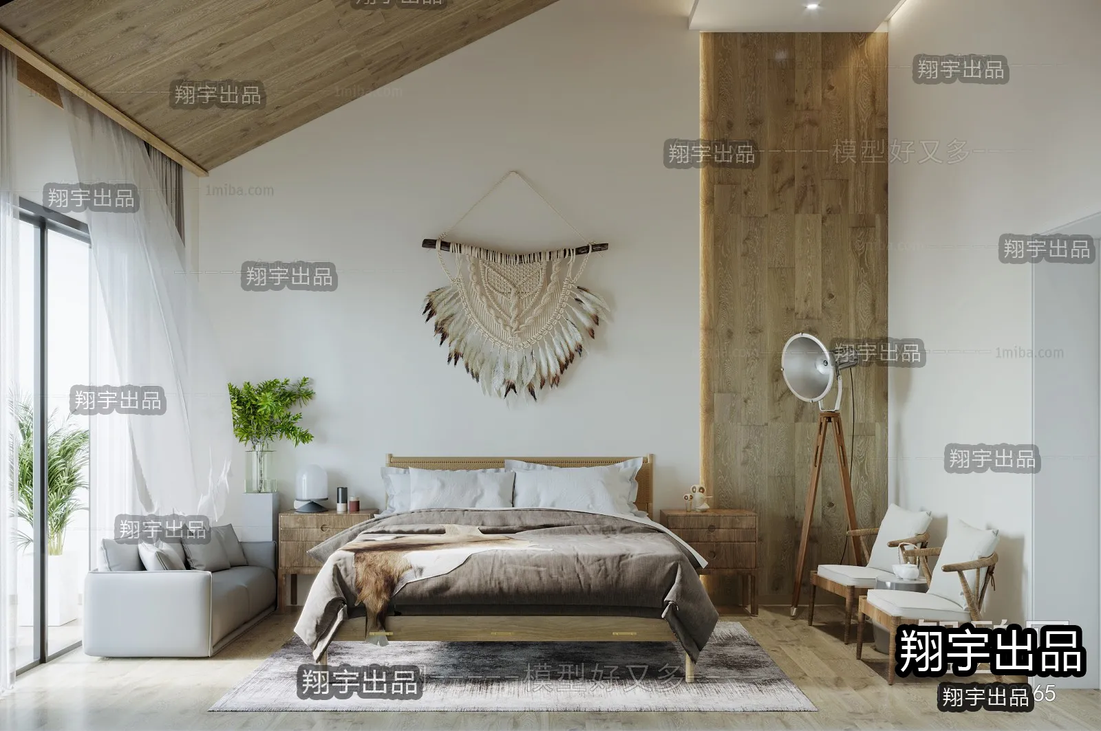 Homestay 3D Interior Scene - 3D Models - 065