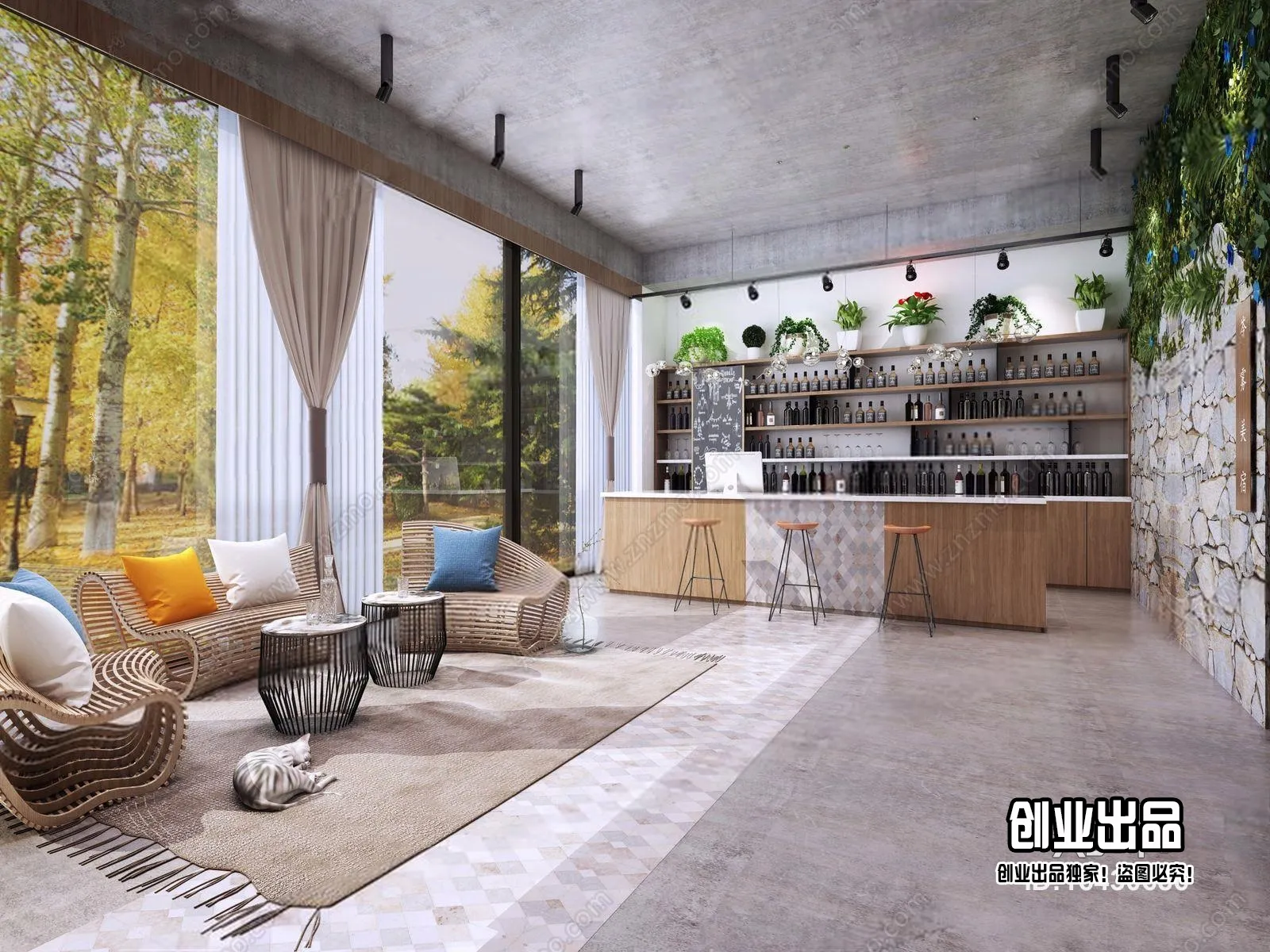 Homestay 3D Interior Scene - 3D Models - 070