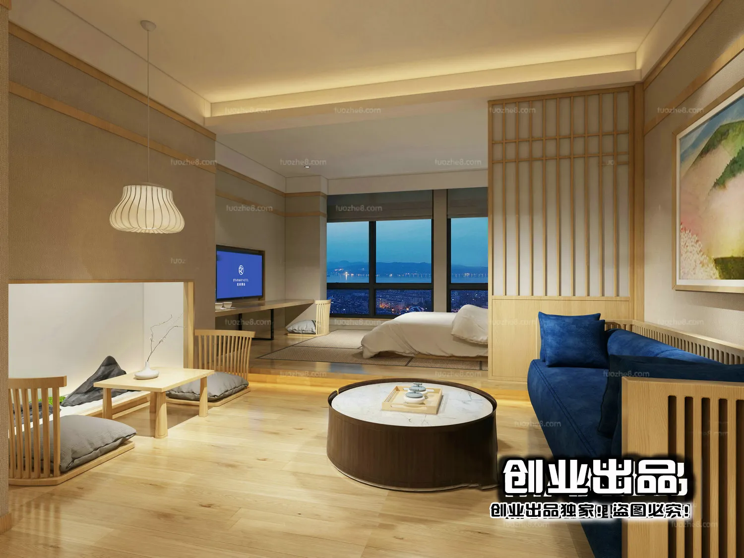 Homestay 3D Interior Scene - 3D Models - 073