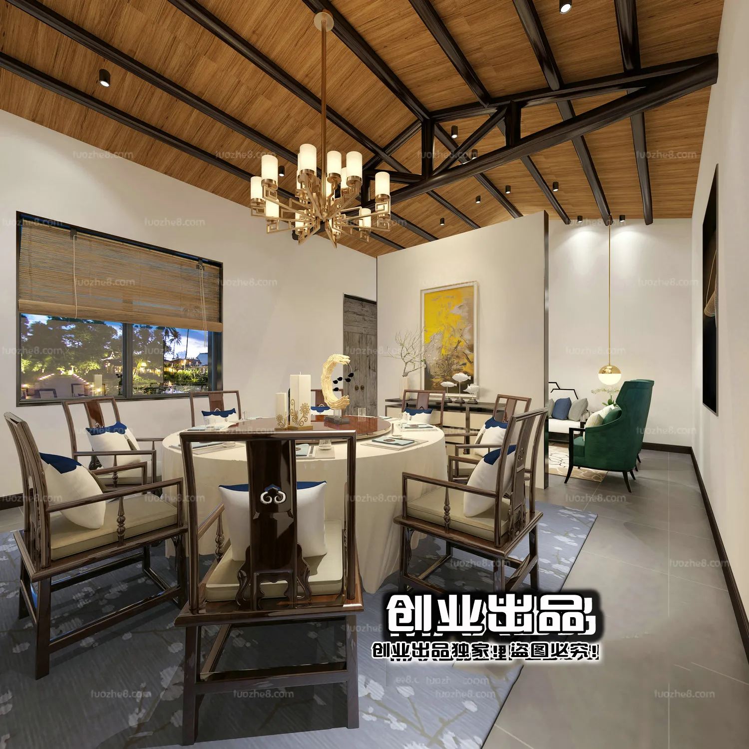 Homestay 3D Interior Scene - 3D Models - 084