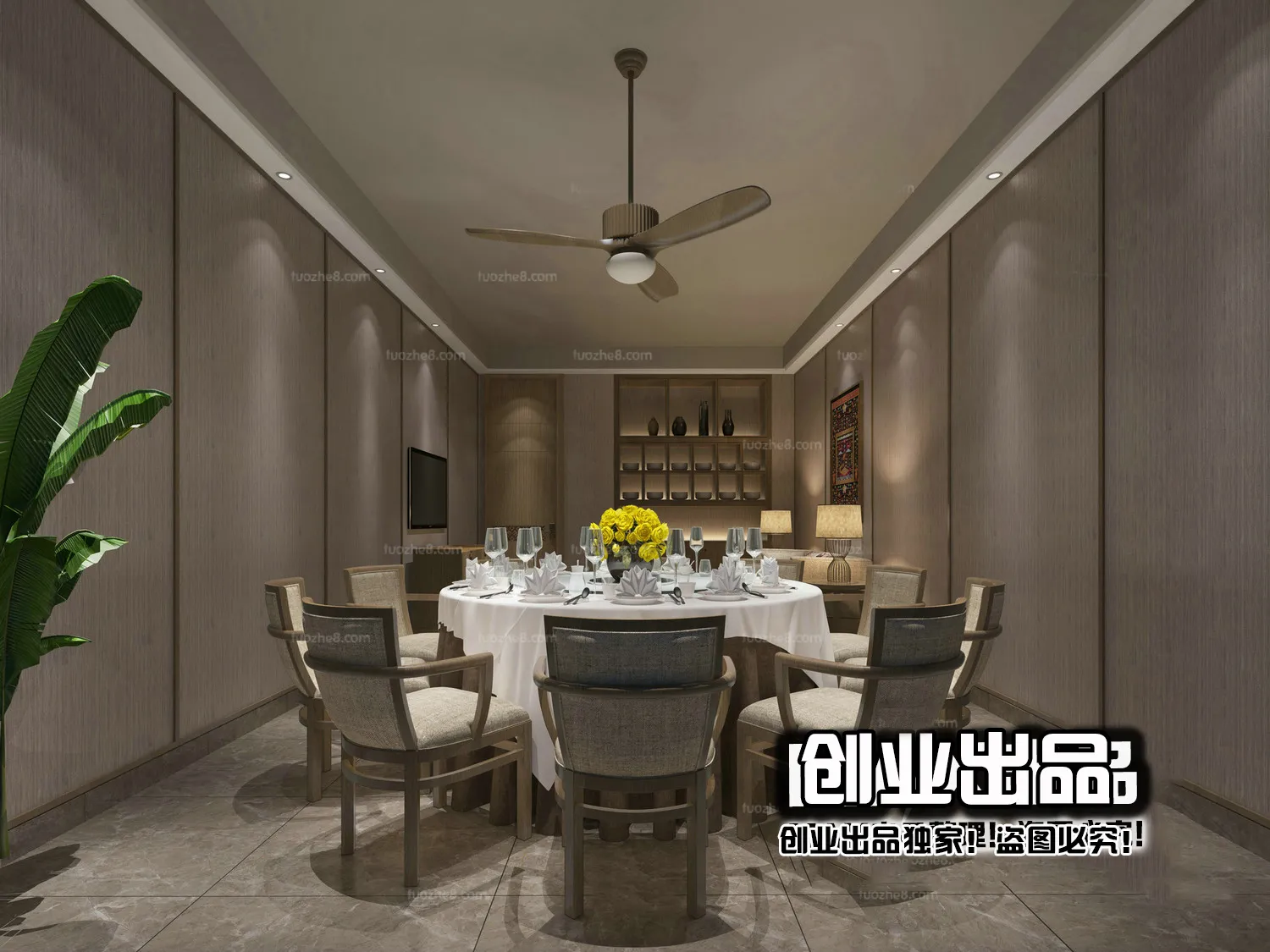 Homestay 3D Interior Scene - 3D Models - 086