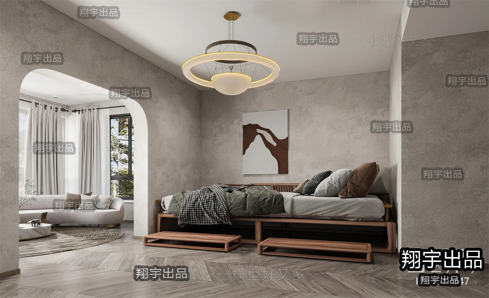 Homestay 3D Interior Scene - 3D Models - 087