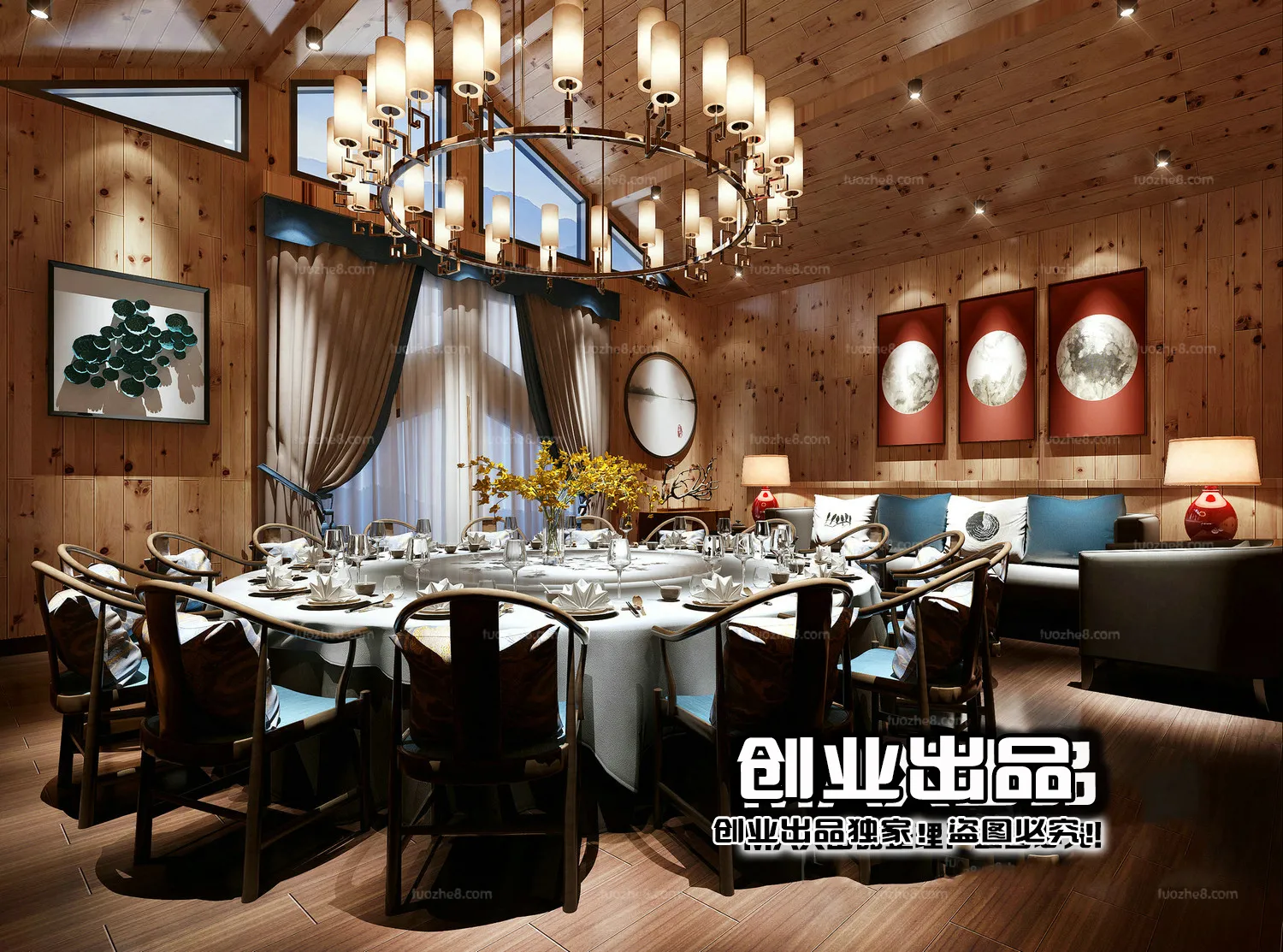 Homestay 3D Interior Scene - 3D Models - 088