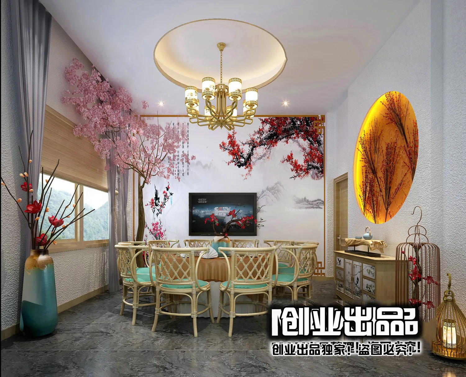 Homestay 3D Interior Scene - 3D Models - 090