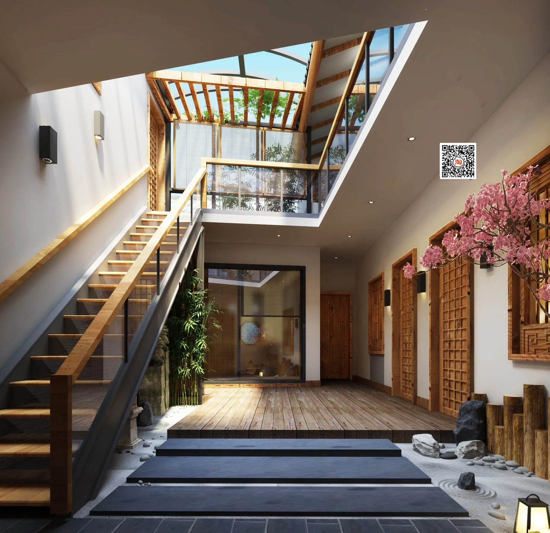 Homestay 3D Interior Scene - 3D Models - 094