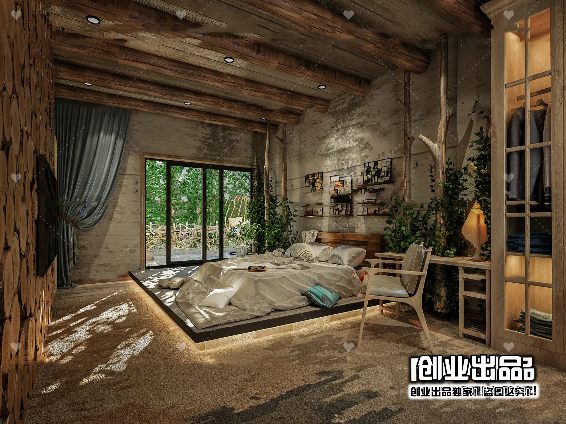 Homestay 3D Interior Scene - 3D Models - 095