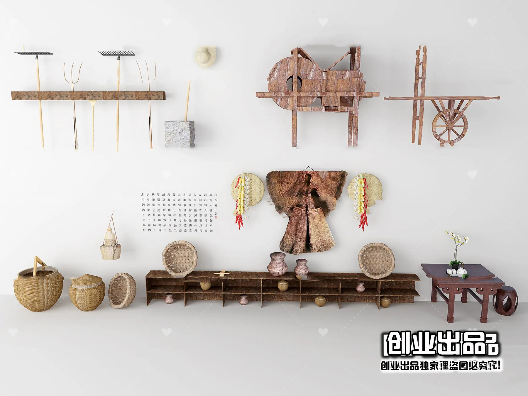 Homestay 3D Interior Scene - 3D Models - 110