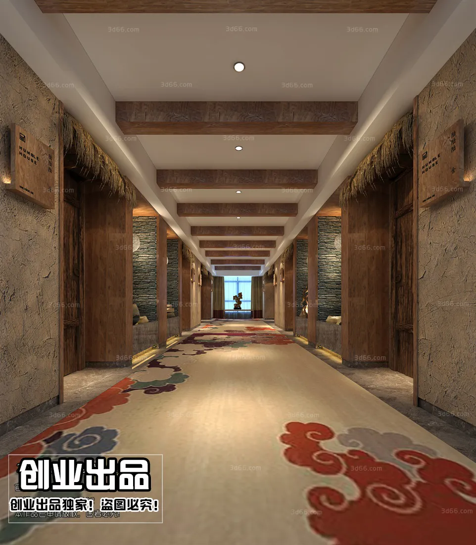 Homestay 3D Interior Scene - 3D Models - 112