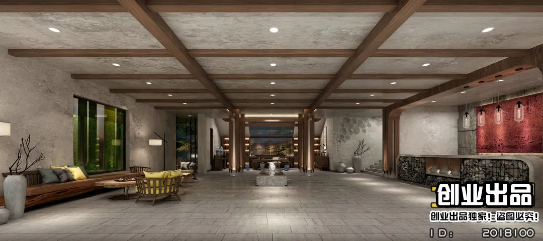 Homestay 3D Interior Scene - 3D Models - 113