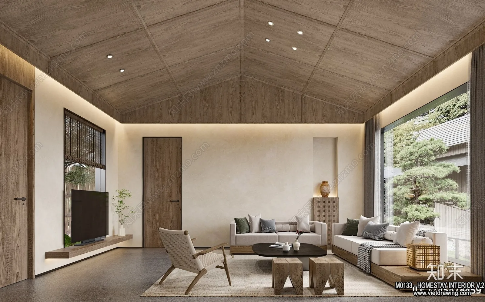 Homestay 3D Interior Scene - 3D Models - 122