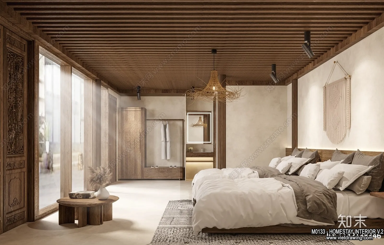 Homestay 3D Interior Scene - 3D Models - 123