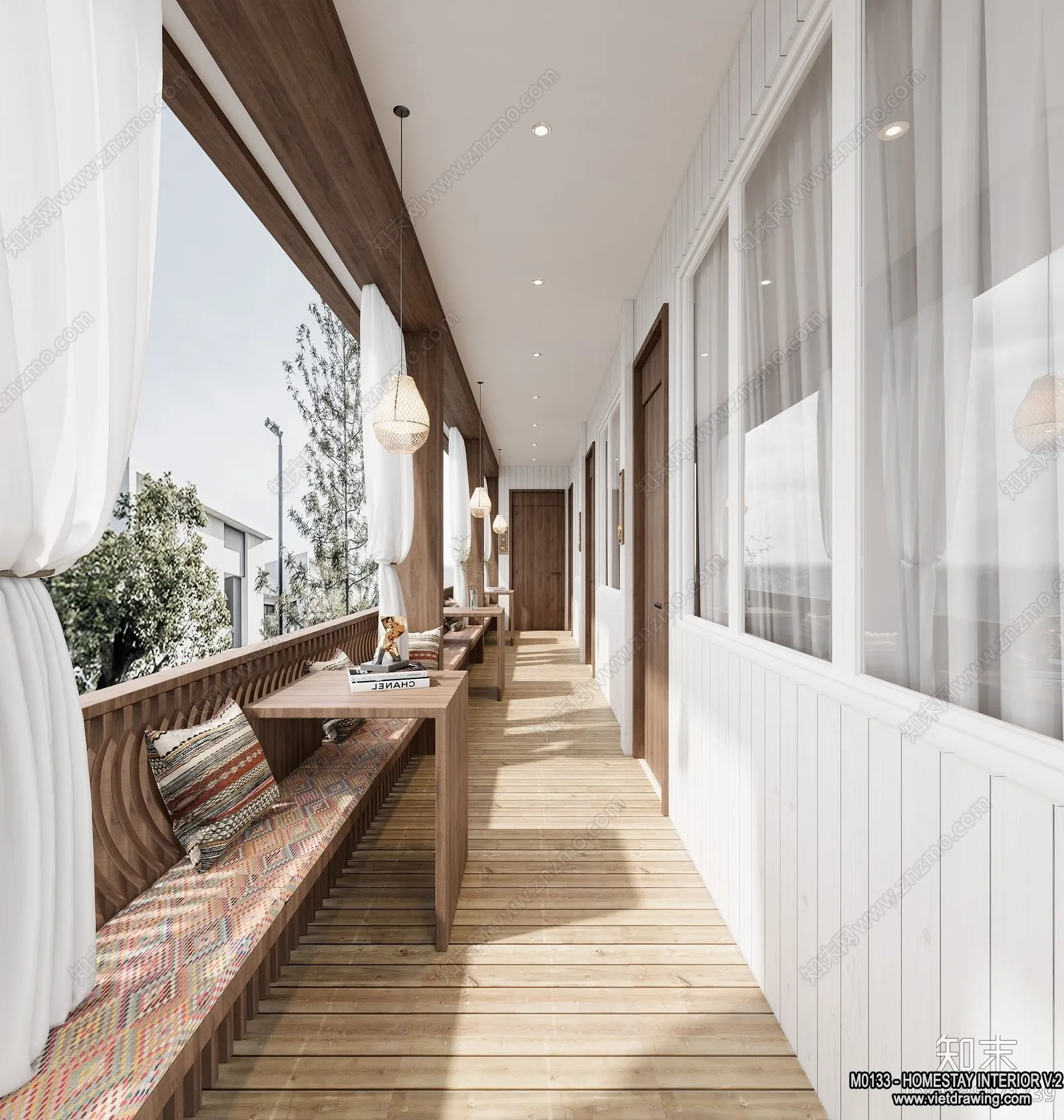 Homestay 3D Interior Scene - 3D Models - 128