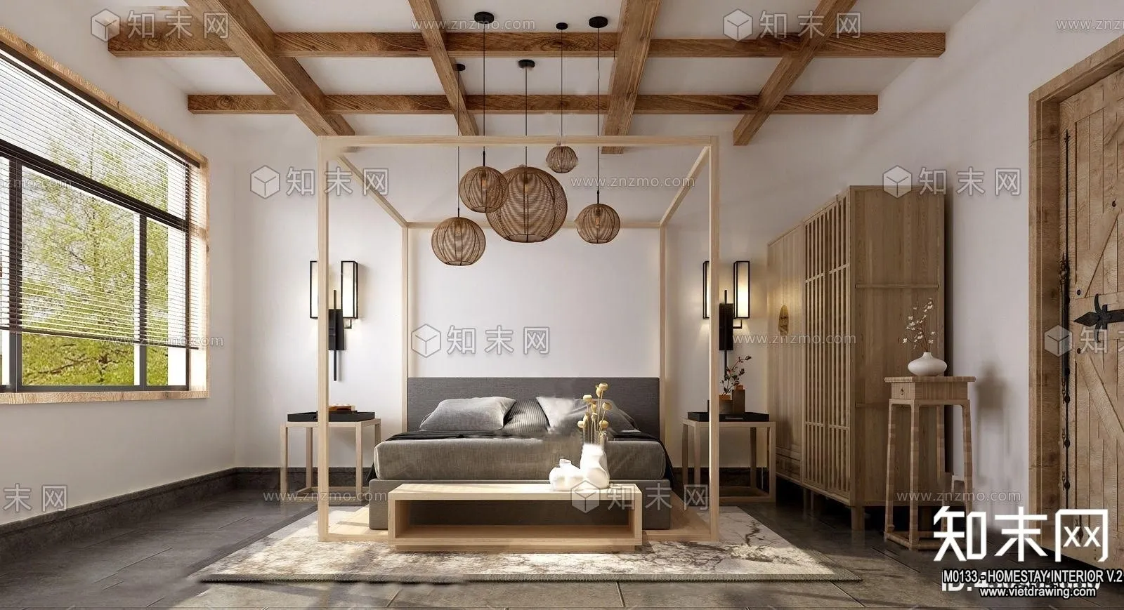 Homestay 3D Interior Scene - 3D Models - 131