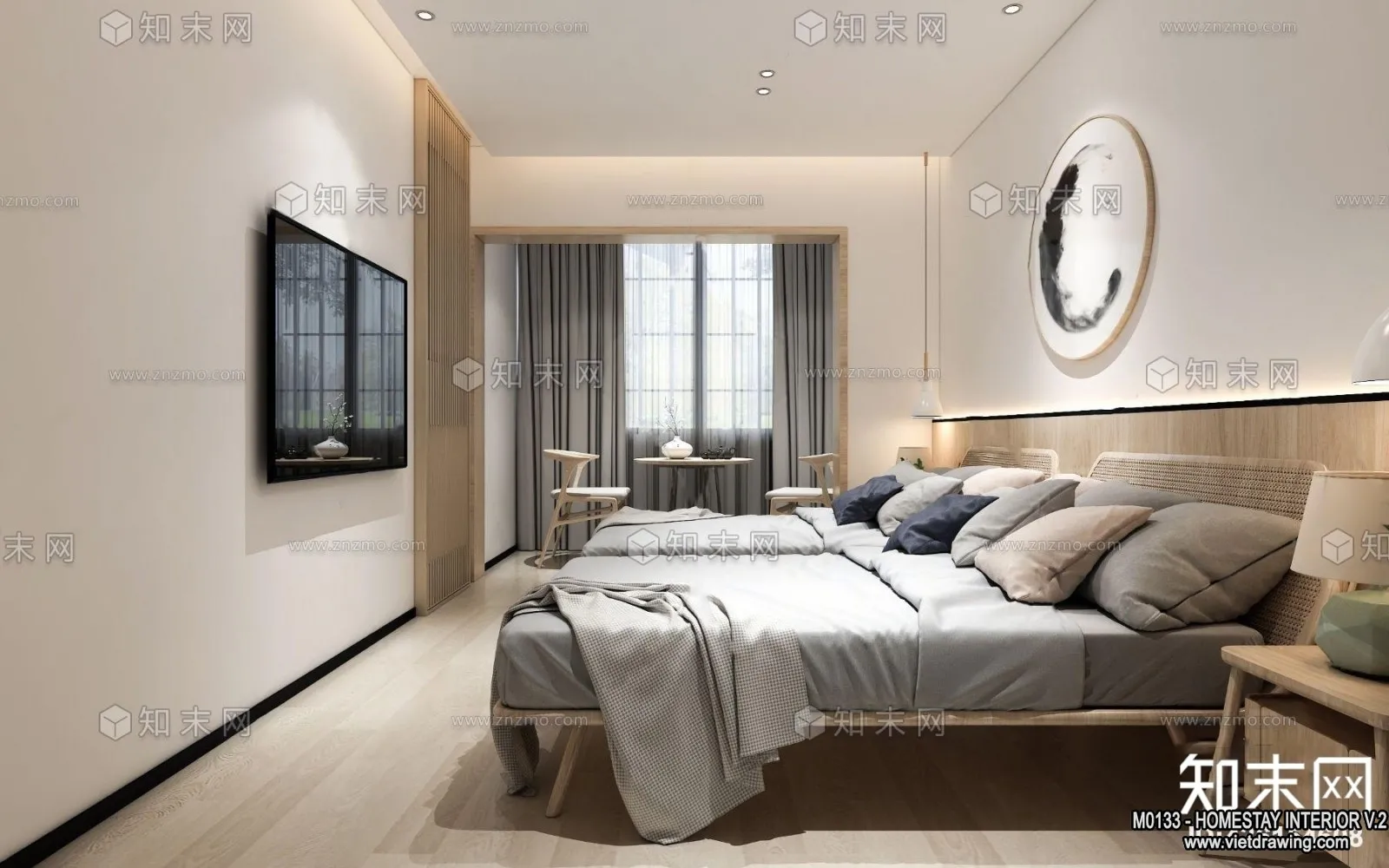 Homestay 3D Interior Scene - 3D Models - 132