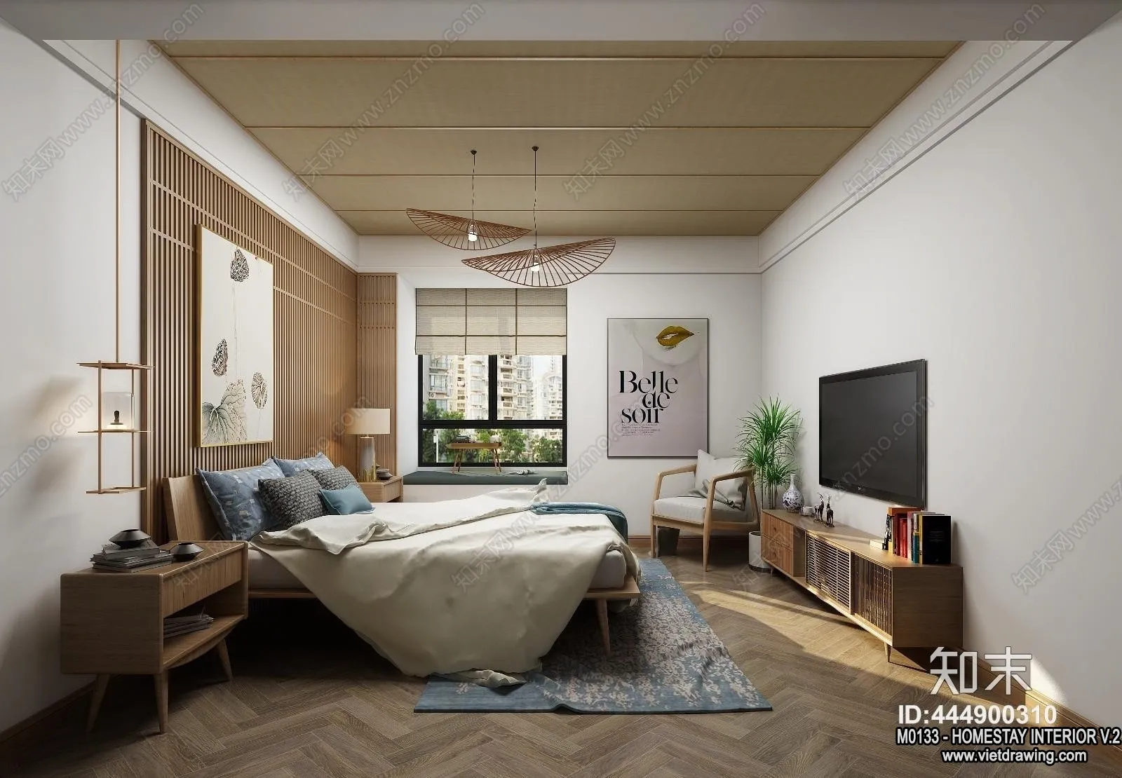 Homestay 3D Interior Scene - 3D Models - 140
