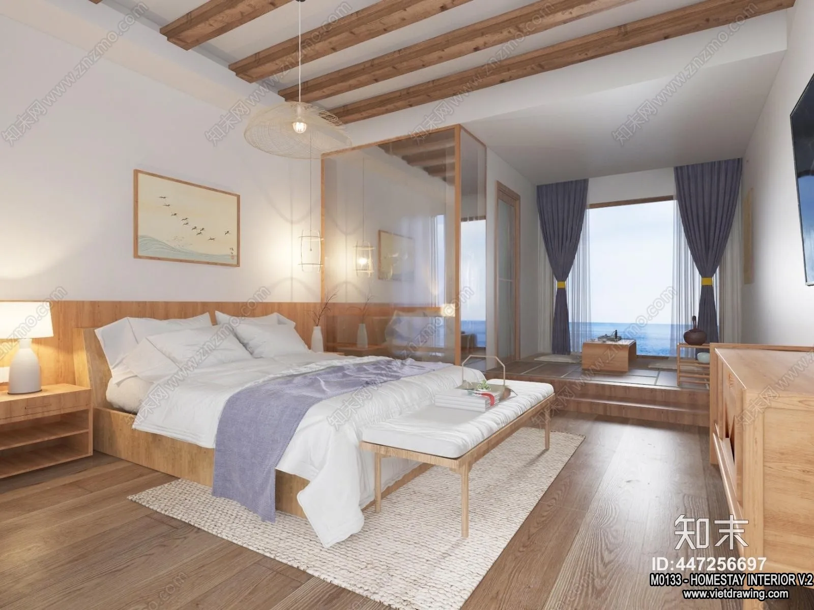 Homestay 3D Interior Scene - 3D Models - 148