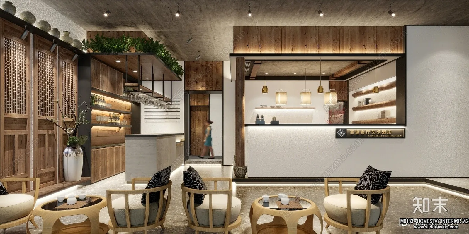 Homestay 3D Interior Scene - 3D Models - 151