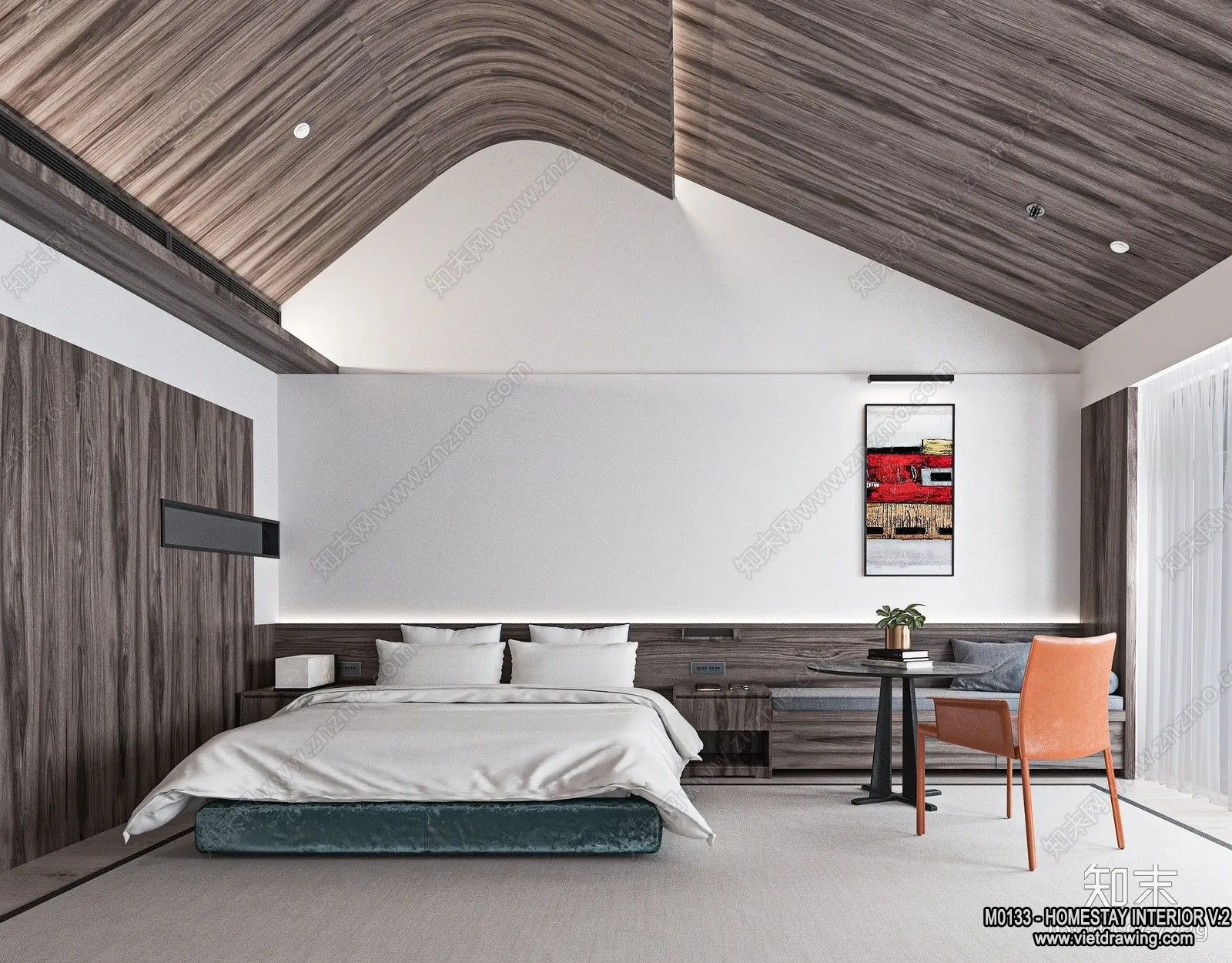 Homestay 3D Interior Scene - 3D Models - 153