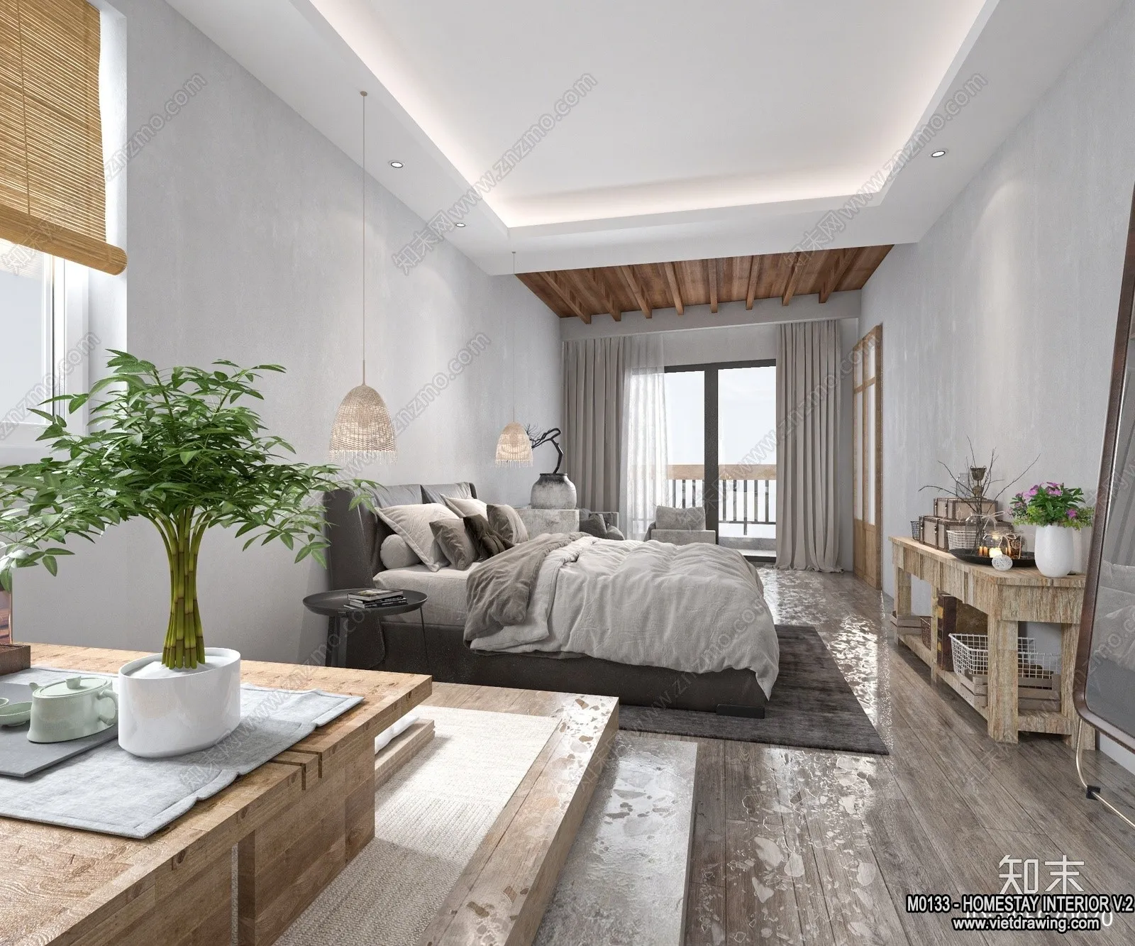 Homestay 3D Interior Scene - 3D Models - 157