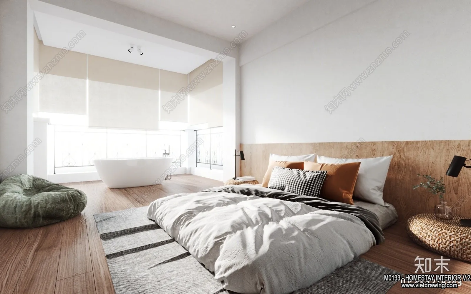 Homestay 3D Interior Scene - 3D Models - 178