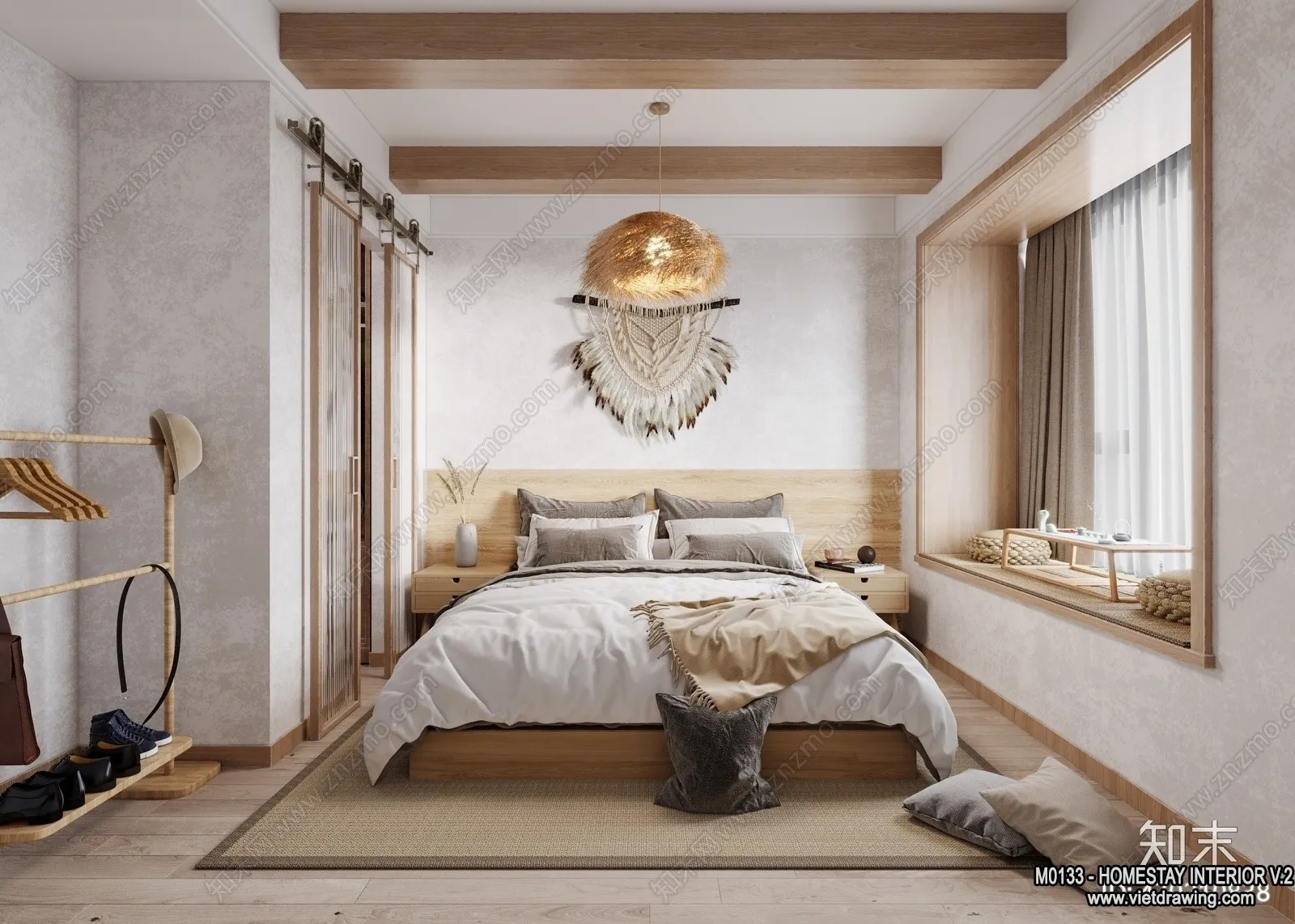 Homestay 3D Interior Scene - 3D Models - 189