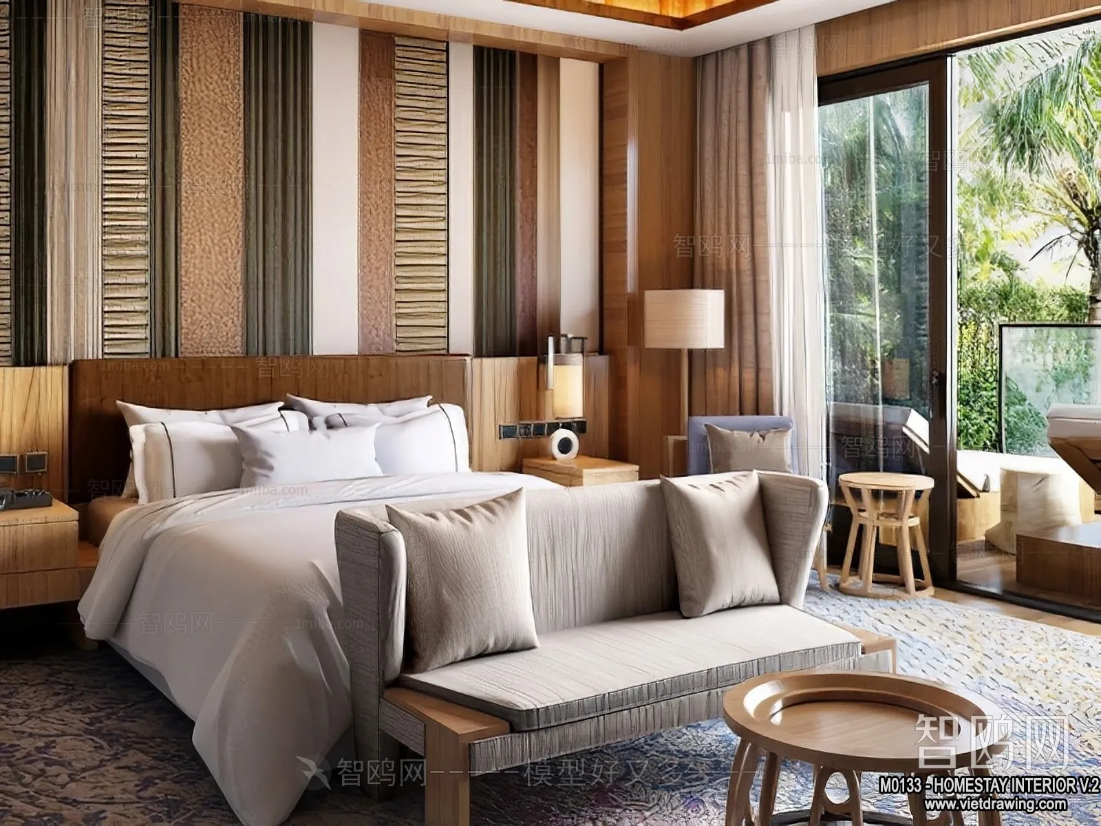 Homestay 3D Interior Scene - 3D Models - 193