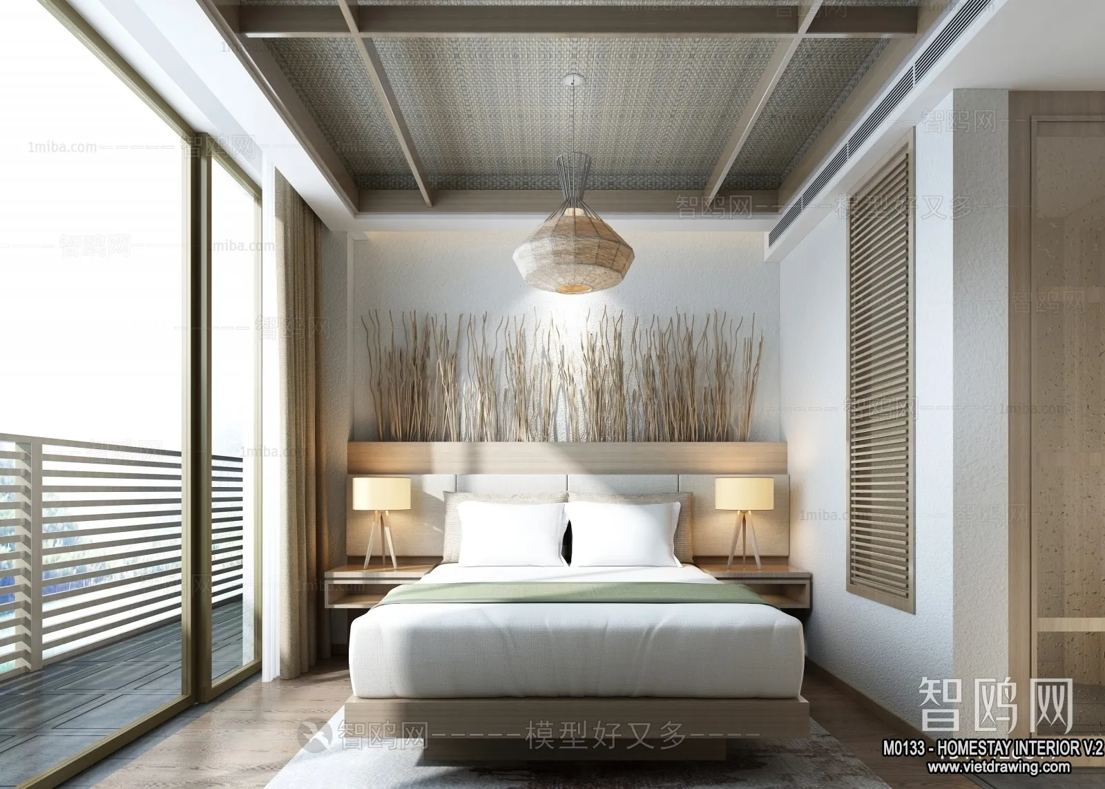 Homestay 3D Interior Scene - 3D Models - 197