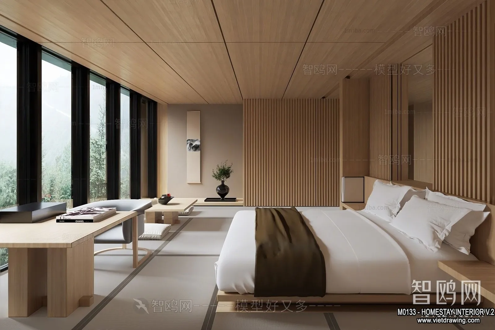 Homestay 3D Interior Scene - 3D Models - 201