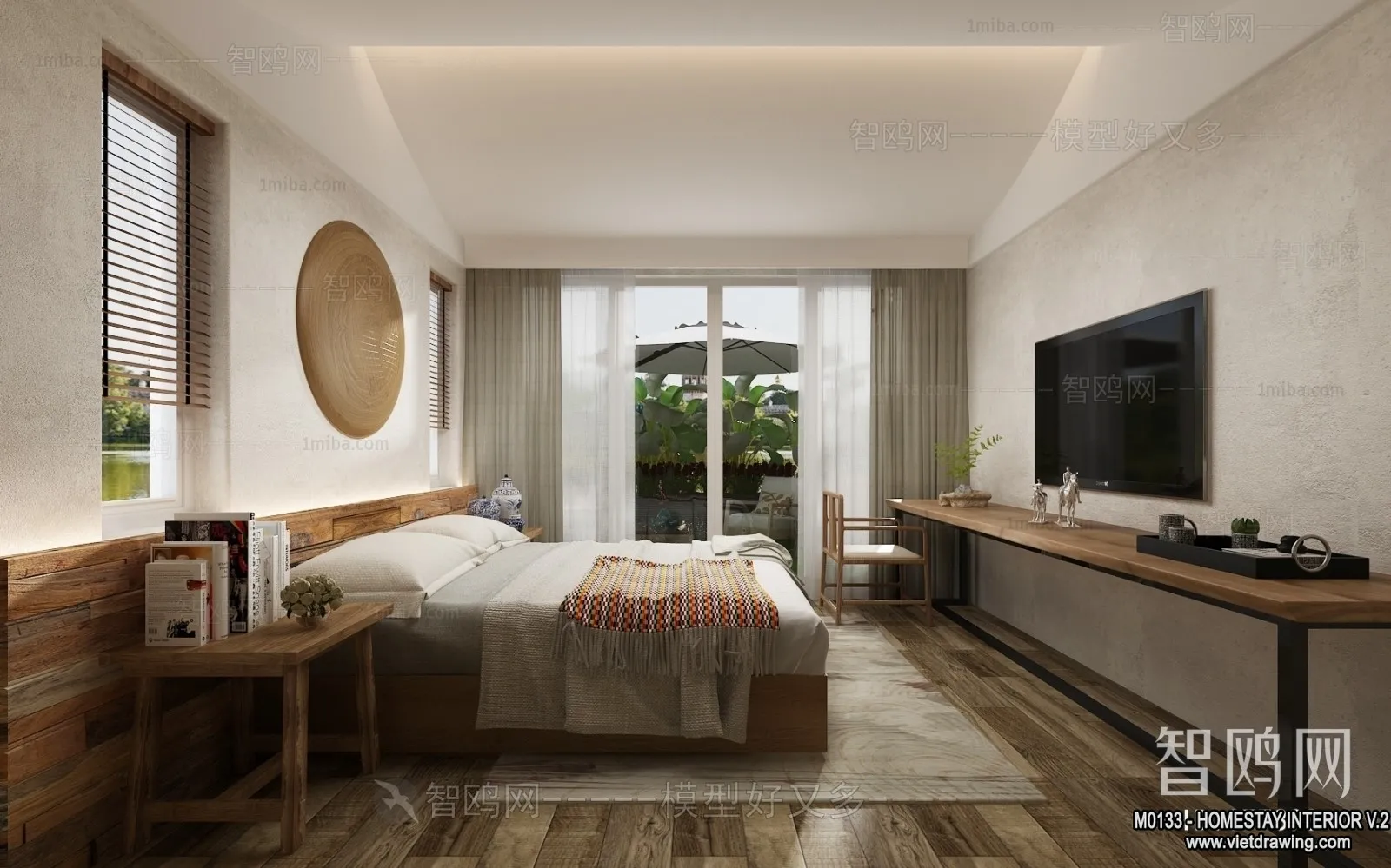 Homestay 3D Interior Scene - 3D Models - 203