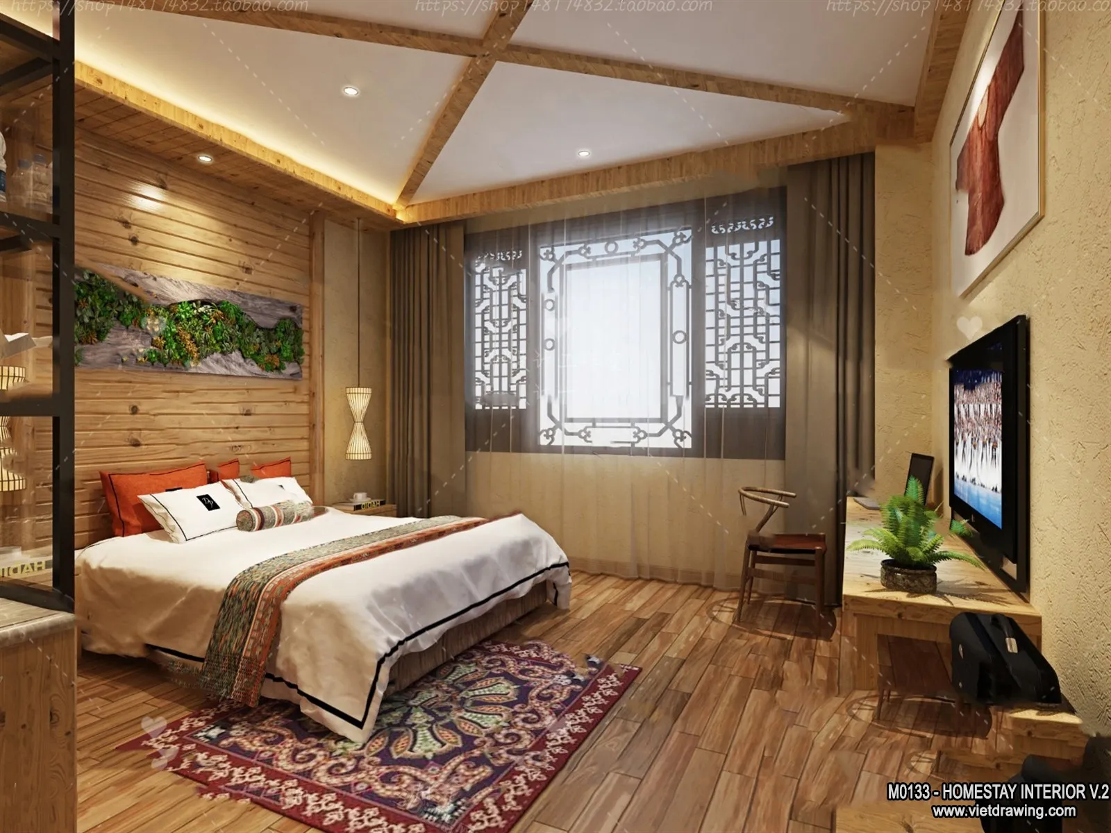 Homestay 3D Interior Scene - 3D Models - 235