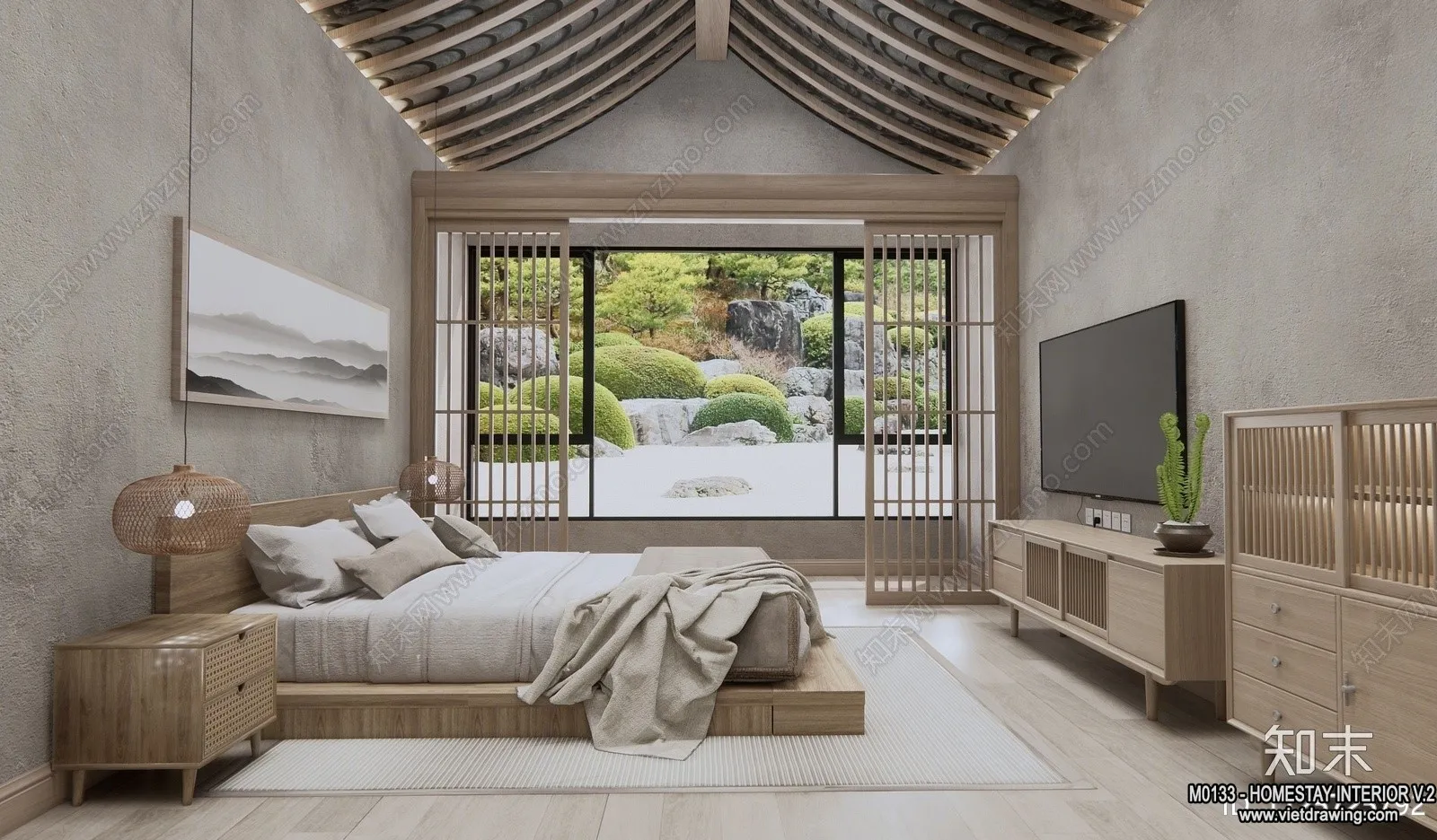 Homestay 3D Interior Scene - 3D Models - 242