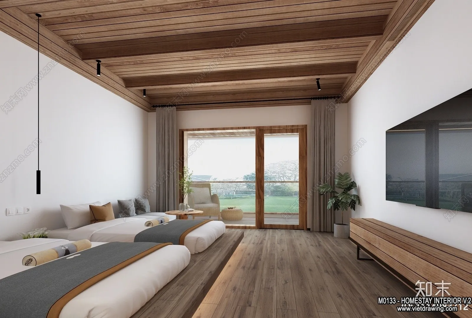 Homestay 3D Interior Scene - 3D Models - 246
