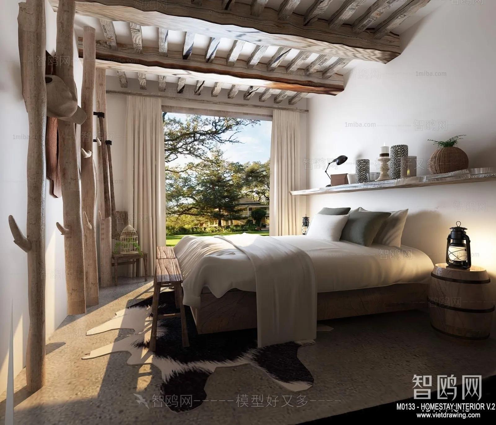 Homestay 3D Interior Scene - 3D Models - 268