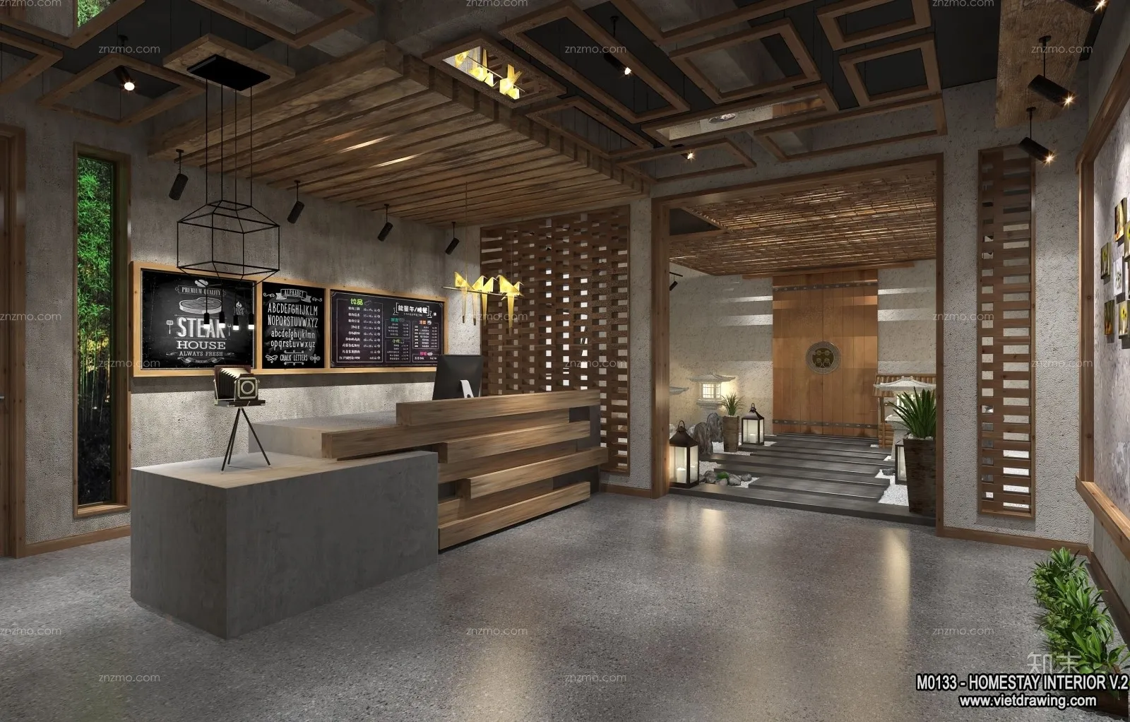 Homestay 3D Interior Scene - 3D Models - 273