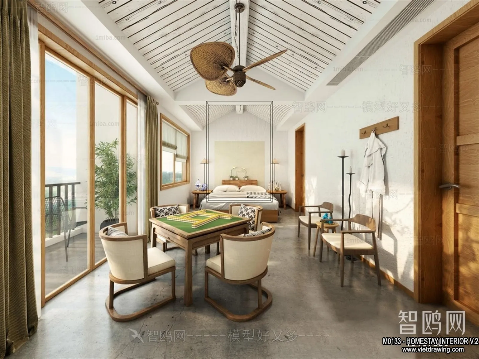 Homestay 3D Interior Scene - 3D Models - 279