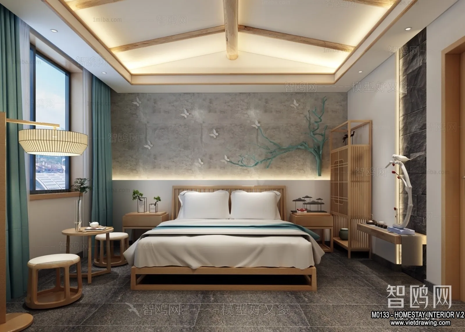 Homestay 3D Interior Scene - 3D Models - 288