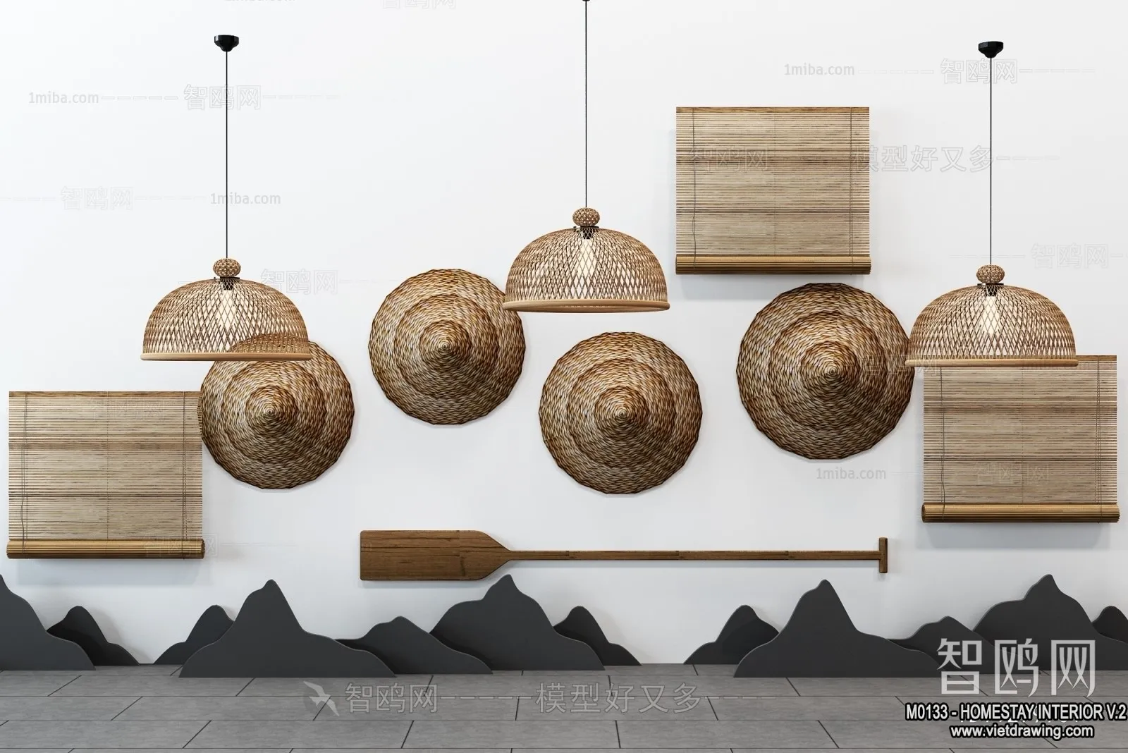 Homestay 3D Interior Scene - 3D Models - 311