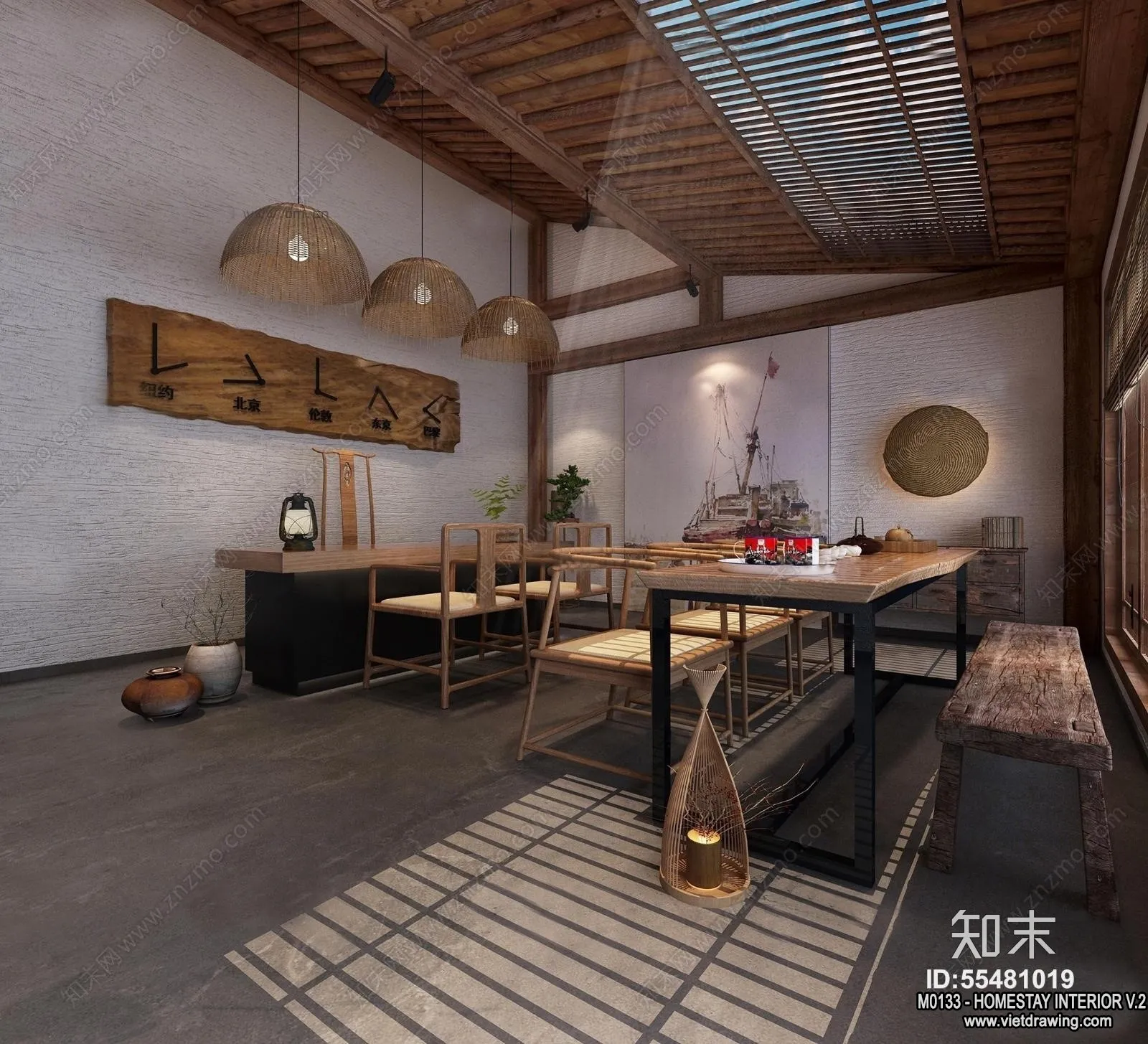 Homestay 3D Interior Scene - 3D Models - 315