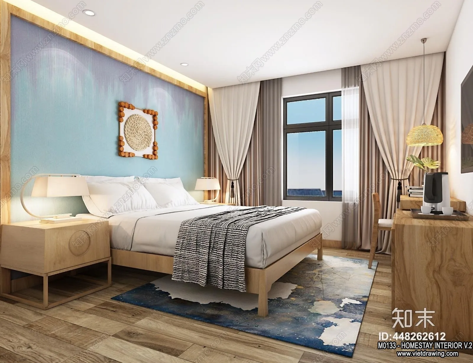 Homestay 3D Interior Scene - 3D Models - 316